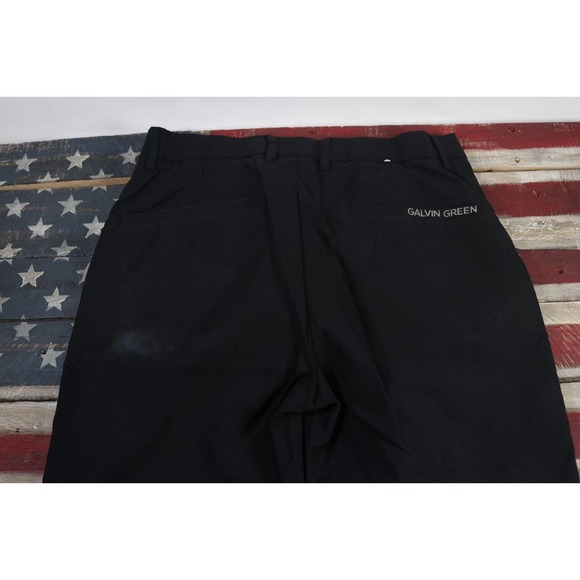 Galvin Green Noah Mens Golf Black 30x30 Breathable Performance Trousers Pants - Picture 11 of 12